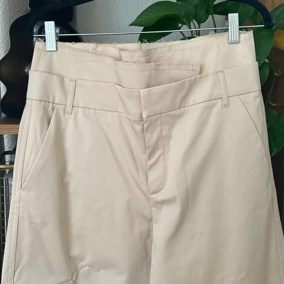 🧄 NWT Zara Belted Garbardine Pants 🧄 - Picture 6 of 10